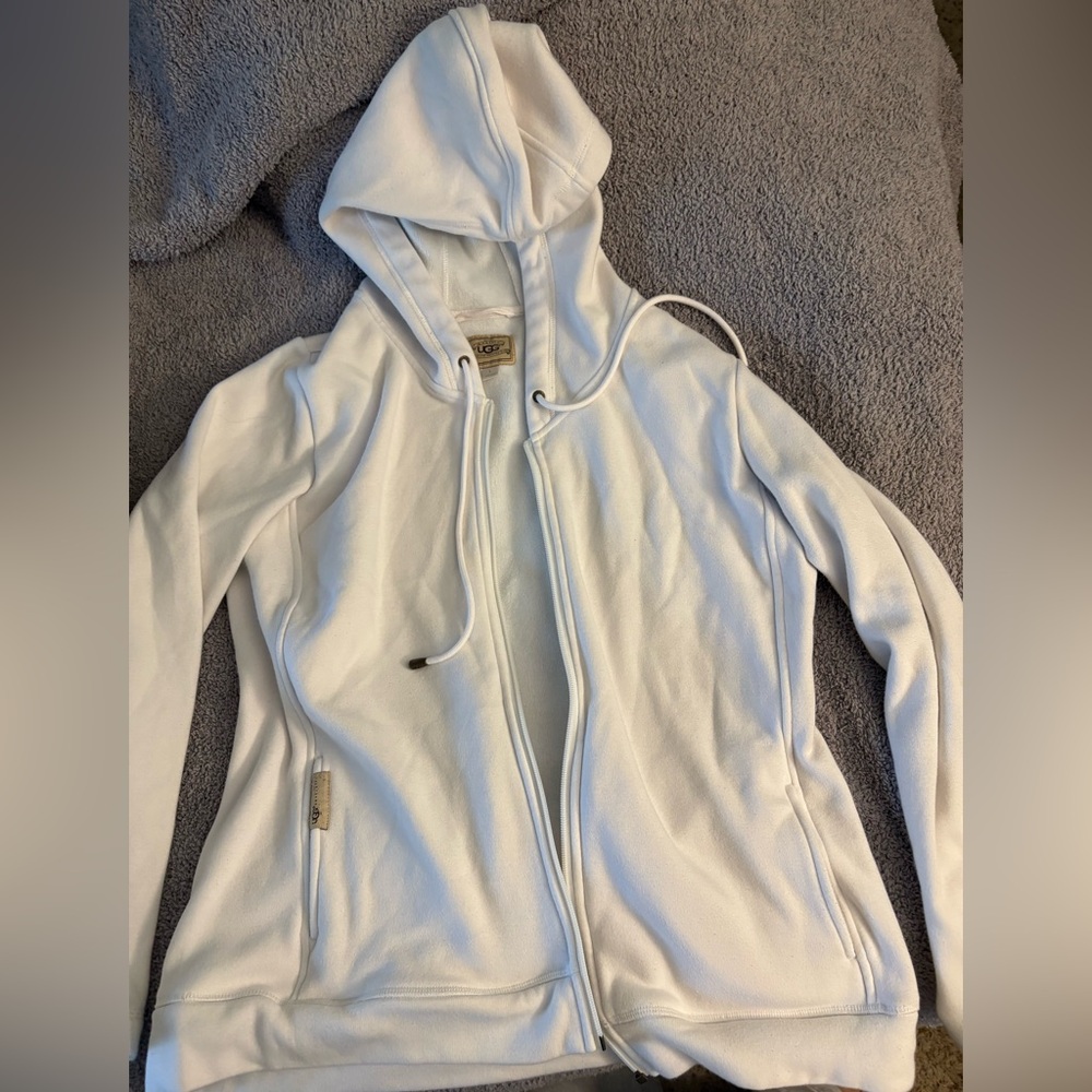 Women’s UGG zip up sweatshirt- off white color